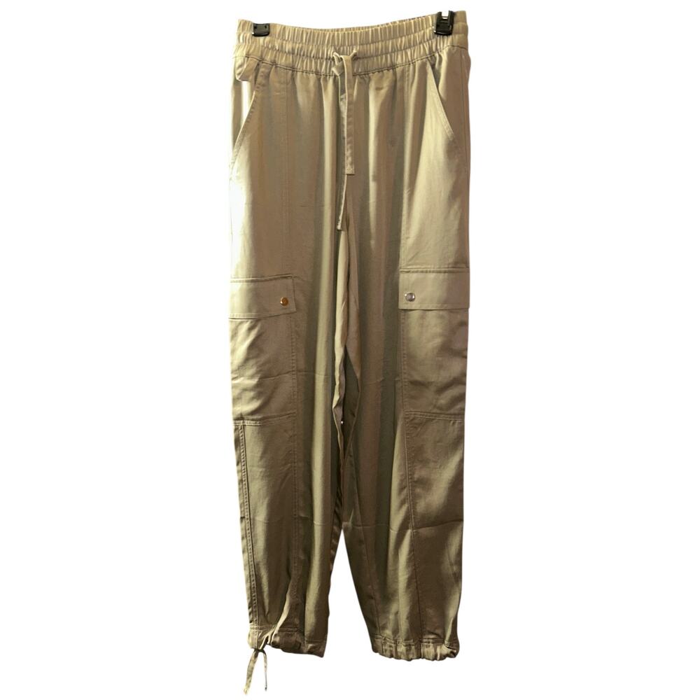 Athleta Beige Straight-Leg Cargo Pants